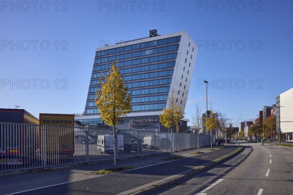 Schwedenkai ferry terminal, general development, commercial building, modern architecture, lanes,