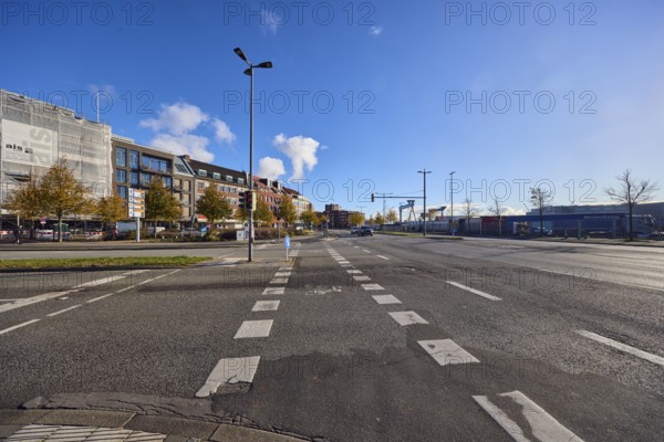 General architecture, building, renovation, construction site, lantern, pedestrian crossing, cycle