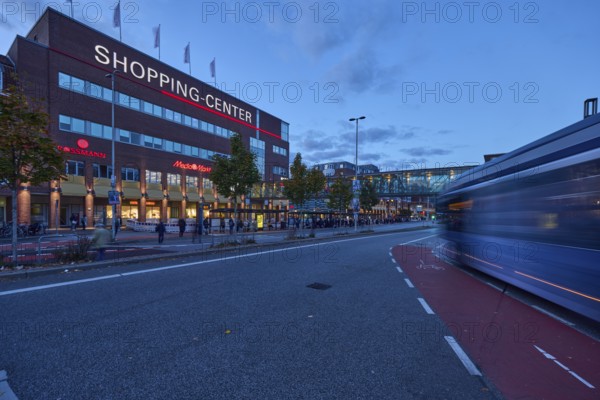 Sophienhof Kiel shopping center, modern architecture, brick building, commercial building, lantern,