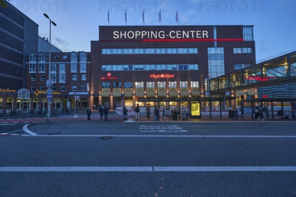 Sophienhof Kiel shopping center, commercial building, modern architecture, brick building, lantern,