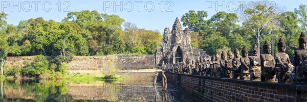 54 demons on the bridge of the south gate of Angkor Thom (Hindu myth of the cherries of the ocean