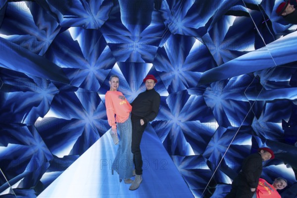 Franziska Hippe and Roman Knižka at the opening of Bubble Planet - The Adventure Museum for All