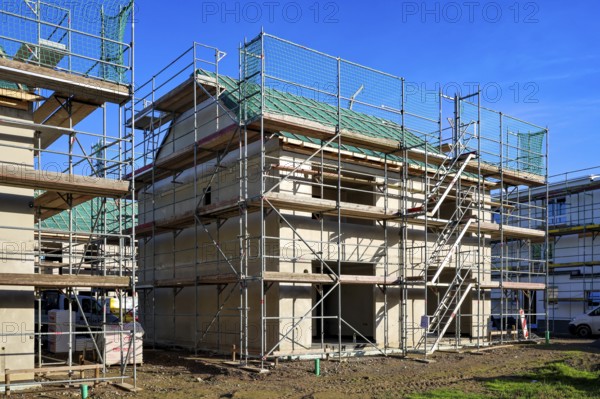 Castrop-Rauxel, North Rhine-Westphalia, Germany - residential construction in the Ruhr area. New