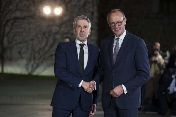 Dick Schoof (Prime Minister of the Netherlands) and Friedrich Merz (Chancellor of the Federal