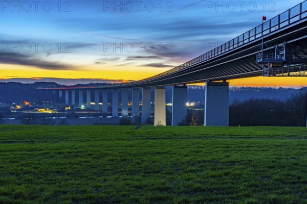 The Ruhr Valley Bridge, motorway bridge of the A52 motorway, across the Ruhr Valley near