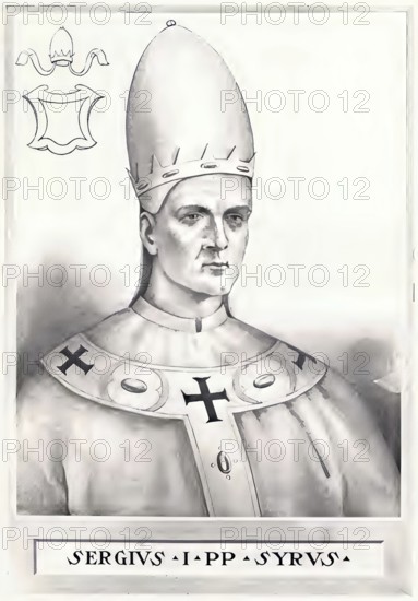 Sergius I (born ? in Palermo, died 7 September 701) was probably elected pope on 15 December 687