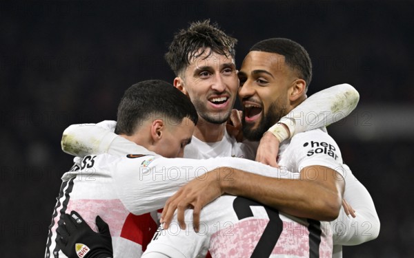 Goal celebration Josha Vagnoman VfB Stuttgart (04) Atakan Karazor VfB Stuttgart (16) Bilal El