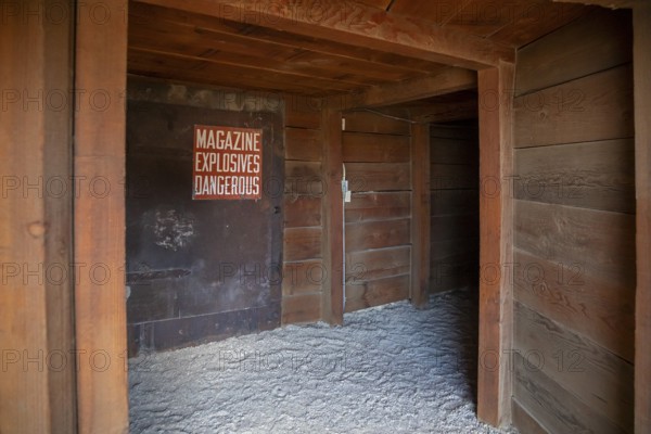 Tonopah, Nevada - The Tonopah Historic Mining Park. Mining began here in 1900 with the discovery of