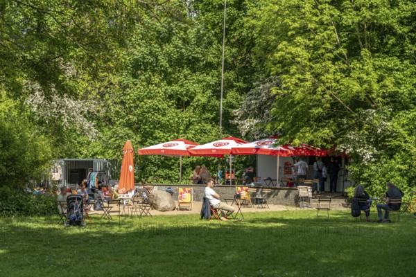 Beach bar and cafe Robin am See am Eichbaumsee in the Allermöhe district, Hamburg, Germany