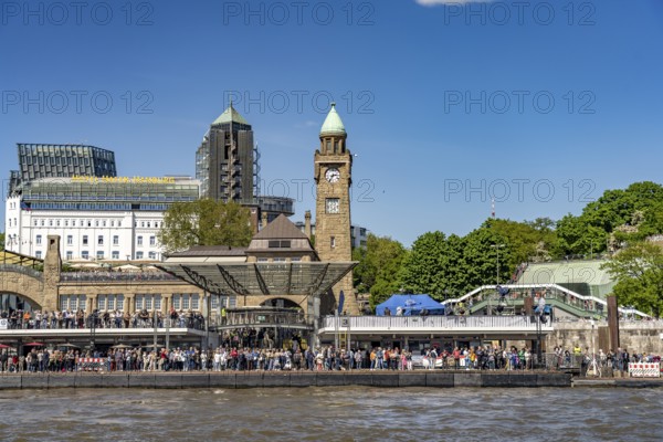 The St. Pauli Landungsbrücken at Hafengeburtstag Hamburg 2025 in the Free Hanseatic City of
