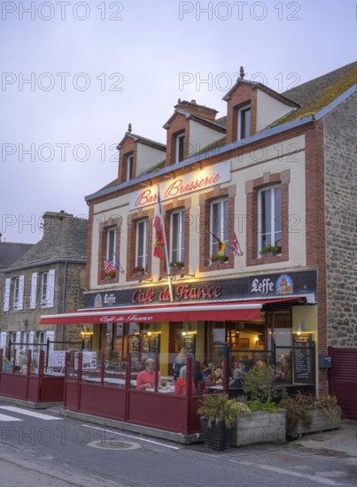 Cafe de France, Barfleur, Manche, France
