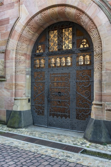 Ancient front door of the Archbishop's Ordinariate in Freiburg im Breisgau