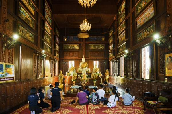 Temple, Wat Ao Noi, Prachuap Khiri Khan, Prachuap Khiri Khan Province, Central Thailand, Thailand