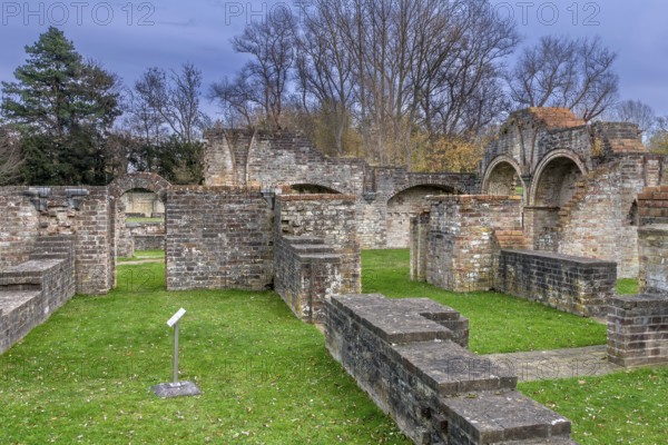 Ruins of the medieval 13th century Abbey of the Dunes, Abdij Ten Duinen, Cistercian monastery at