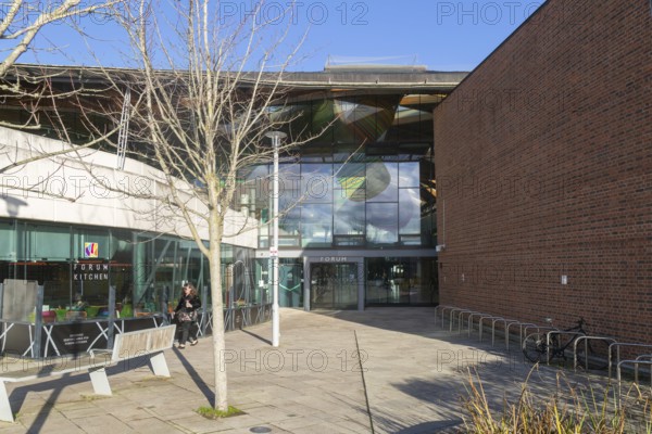Exterior of the Forum building, Streatham Campus, University of Exeter, Exeter, Devon, England, UK