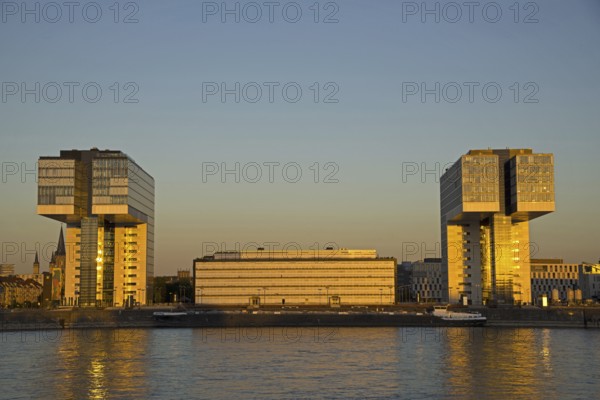 Crane Buildings, Rheinauhafen, Cologne, Rhineland, North Rhine-Westphalia, Germany