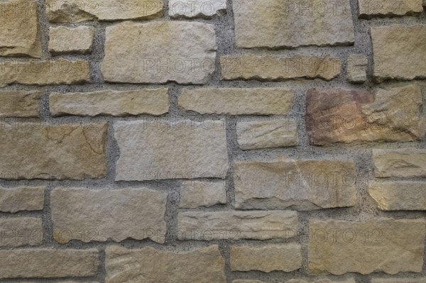 Natural stone wall, wall background, allover pattern, structure, Germany