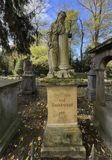 Old tombs at the castle cemetery at the Michaelskapelle, Bad Godesberg, Bonn, North