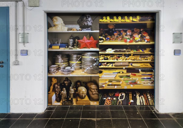 Small parts depot in the basement of the House of History, Bonn, North Rhine-Westphalia, Germany