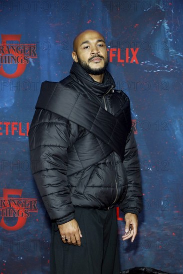Malick Bauer at the Stranger Things fan event in Hangar 7 at Tempelhof Airport in Berlin on 18.11