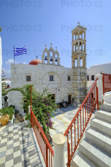 Ano Mera, Mykonos, Cyclades, Greece - The Panagia Tourliana monastery is the center of Ano Mera.