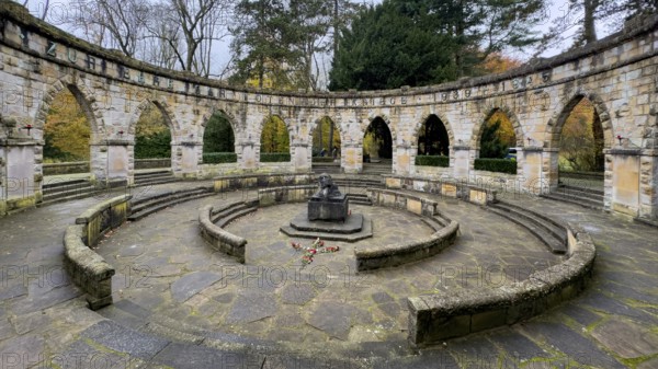 Memorial in memory of for in honor of the dead from the wars In the Wittringer Wald recreation