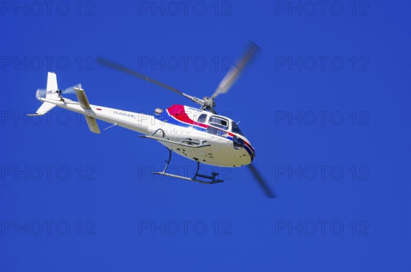 An Aerospatiale AS-350 BA Ecureuil helicopter, registration D-HAAN, from Meravo Air Company during