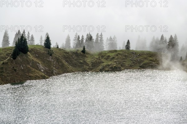 Seealpsee, Allgäu Alps, Nebelhorn, Oberstdorf, Oberallgäu, Allgäu, Bavaria, Germany