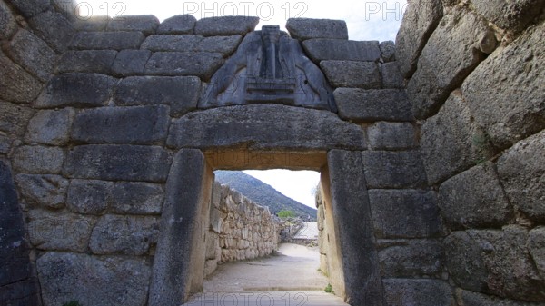 Lion Gate, Mycenae, archaeological site, UNESCO World Heritage Site, Mycenae, Mycenae, important