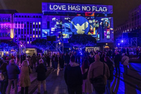 The 10th Essen Light Festival, in the city centre, second largest light art festival in Germany,