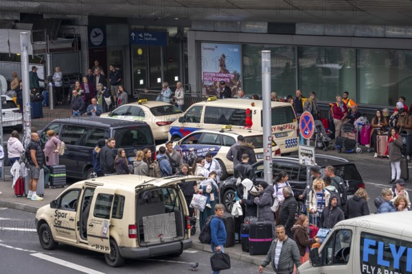 Ahead of Terminal B, many thousands of people set off on holiday on the first day of the North
