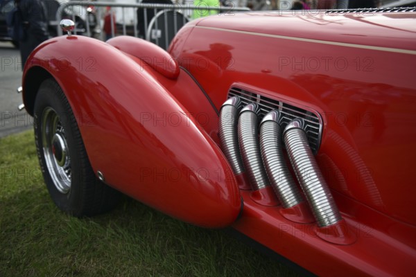 The very rare luxury sports car, vintage car, sports car, SCEPTRE 6.6S, at a classic car meeting in