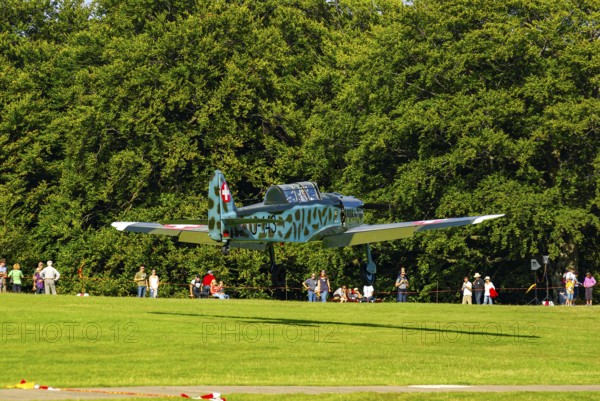 A Pilatus P-2 of Pilatus Flugzeugwerke AG with the registration D-EPII during a flight