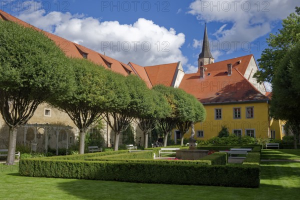 Monastery garden of the former Franciscan monastery in Cheb, Cheb, Eger, Egerland, Bohemia, Czech