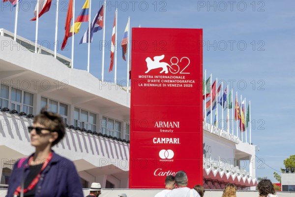 Venice, Italy - 3 September 2025: Palazzo del Cinema during the 82nd Venice International Film