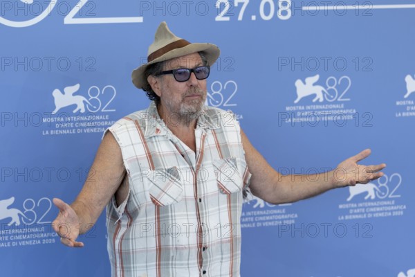 Venice, Italy - 3 September 2025: Julian Schnabel during the Photo Call of - In the Hand of Dante -