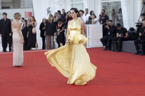 Venice, Italy - 3 September 2025: Noemie Merlant during the red carpet of - Duse - during the 82nd