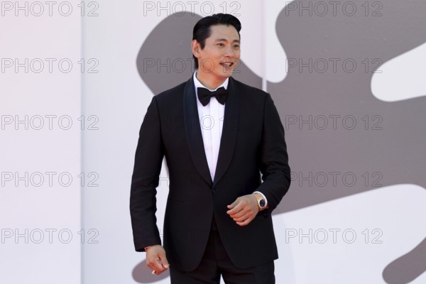 Venice, Italy - 3 September 2025: Teo Yoo during the red carpet of - The Voice Of Hind Rajab -