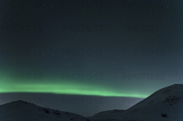 Northern Lights, Close to Keflavik, Ring Road, Mountains, Frost, Winter, Cold, Snow, Night,
