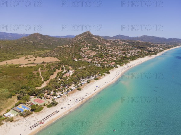 White sandy beaches and turquoise-blue sea stretch for several kilometres on the Costa Rei, a
