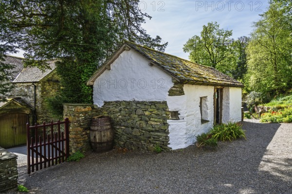 Townend house, National Trust, Troutbeck, Windermere, Lake District, Cumbria, England, United