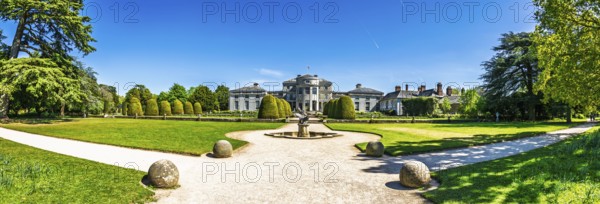 Panorama of Shugborough Estate, National Trust House and garden, Great Haywood, Staffordshire,