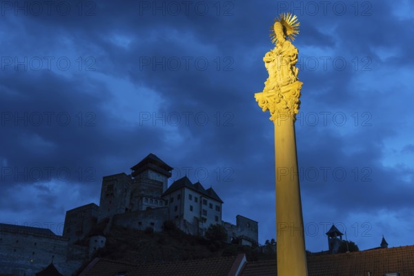 Plague column commemorating the victims of the plague column at the beginning of the 18th century,