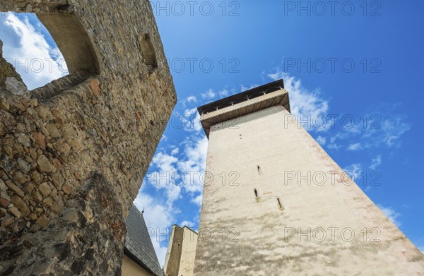 View of the St Matthew's Tower of Trencín Castle, Capital of Culture 2026, Trencín, Slovakia
