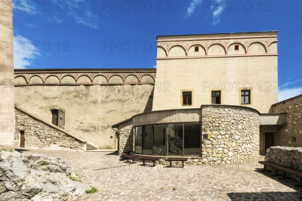 Barbara Palace and rotunda inside Trencín Castle, Capital of Culture 2026, Trencín, Slovakia