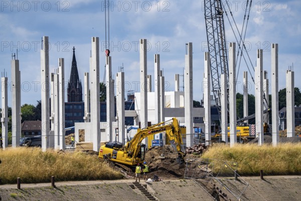 Construction of a new logistics hall on the Mercatroinsel, Hall 2, next to an existing hall, approx