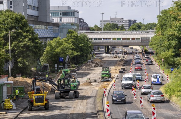 Rehabilitation of the B8, Europaring, in the city centre of Leverkusen, major infrastructure