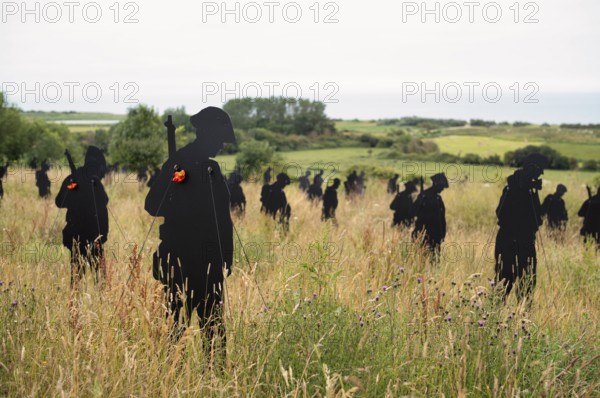 Installation, Standing with Giants, honours the victims of the fallen British soldiers by