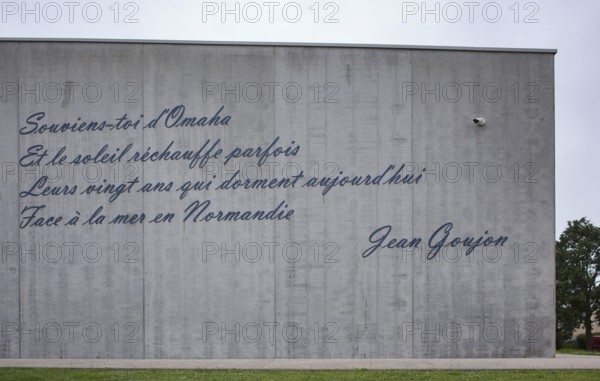 Test excerpt of the song Souviens-toi de Omaha, Remember Omaha, by Jean Goujon at the entrance to