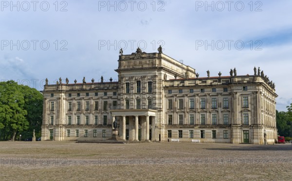 Cascades in front of Ludwigslust Castle. Ludwigslust, Mecklenburg-Western Pomerania, Germany